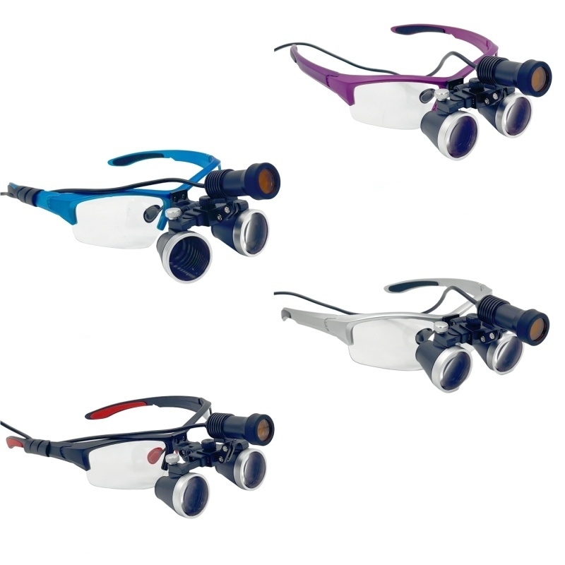 Magnifier With Light - Lupas binoculares médicas dentales de 2,5x/3,5x,