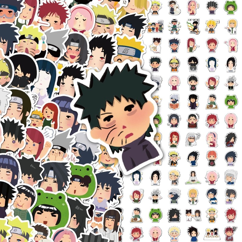 Model Kit Naruto - 85 pegatinas de Naruto con expresiones