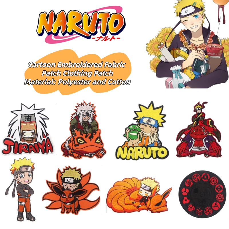 Model Kit Naruto - Parche bordado personalizado de Naruto, estilo