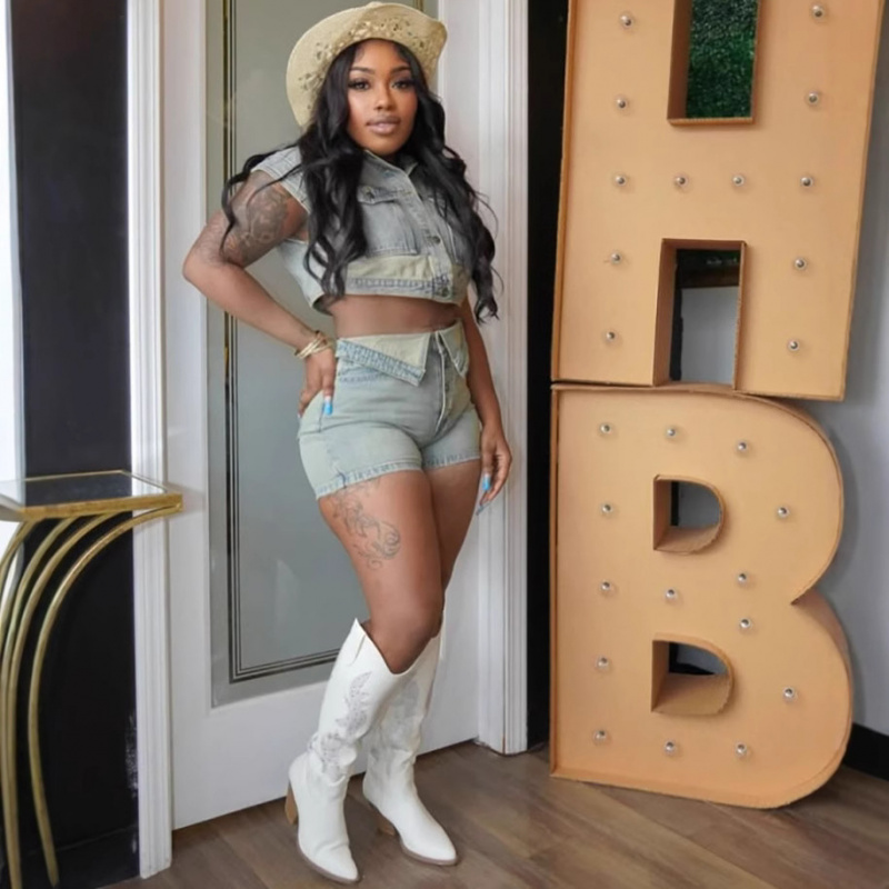 Conjunto de Jeans Casuales a l - Wash Effect Set reseña y precio