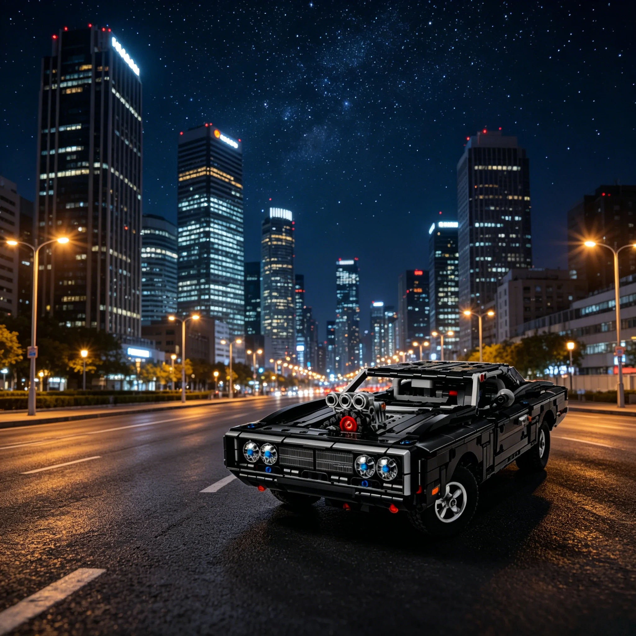 Nuevo set de bloques de constr - Model Kit Dodge Charger reseña y precio
