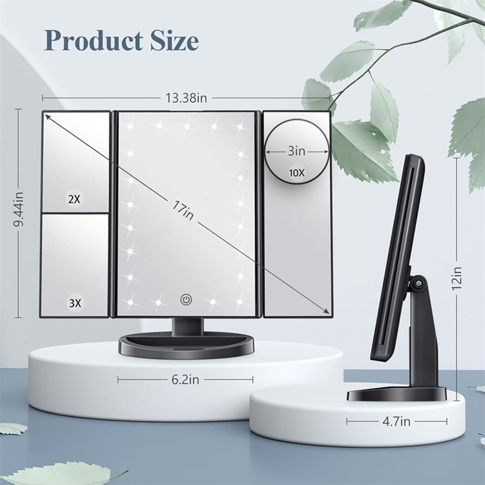 Espejo de Maquillaje Plegable  - Magnifier With Light reseña y precio
