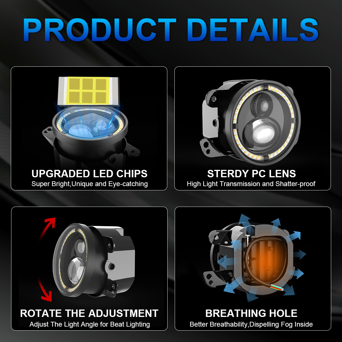 Luz antiniebla LED redonda de  - Model Kit Dodge Charger reseña y precio