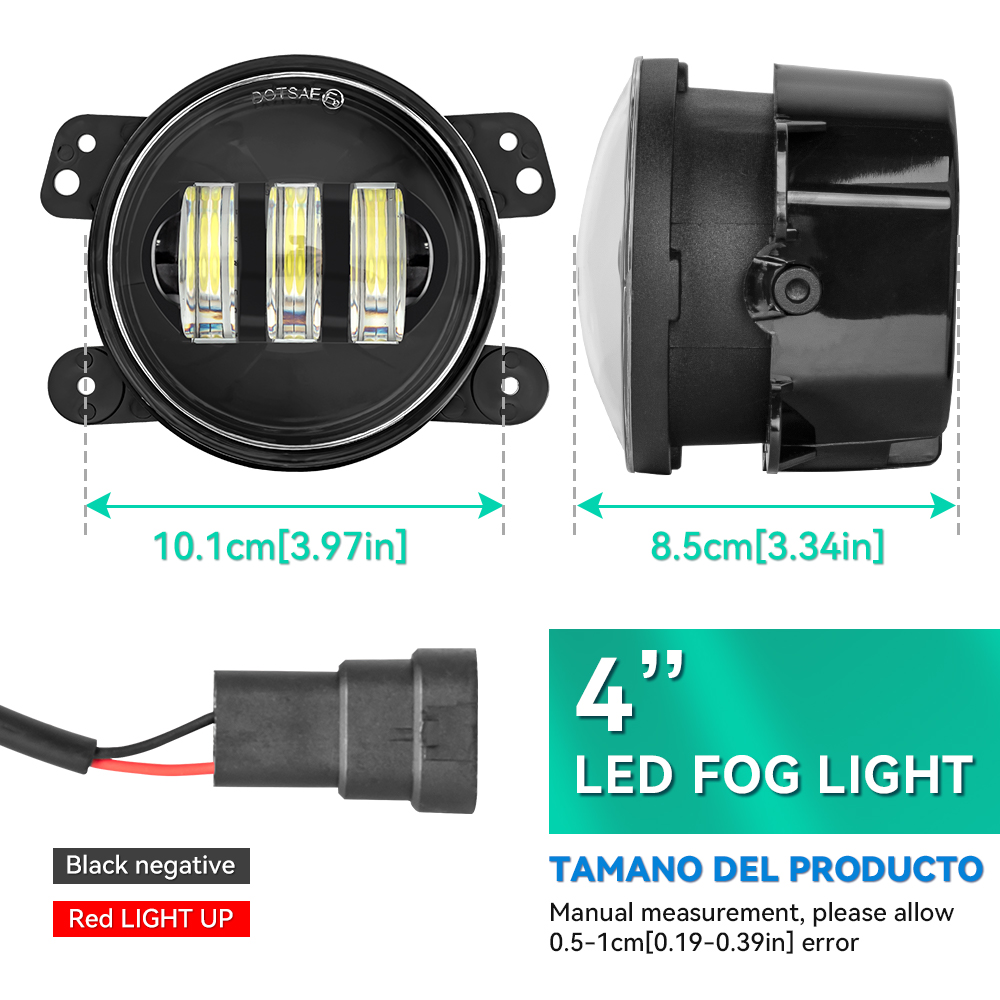 Luces antiniebla LED redondas  - Model Kit Dodge Charger reseña y precio